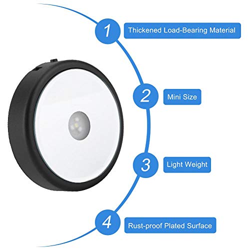 Kristallen lichtbak, USB- of batterijbediende ronde LED-lichtbak met 6 kleurwissellampen, voor thuistextiel en kristallen 3