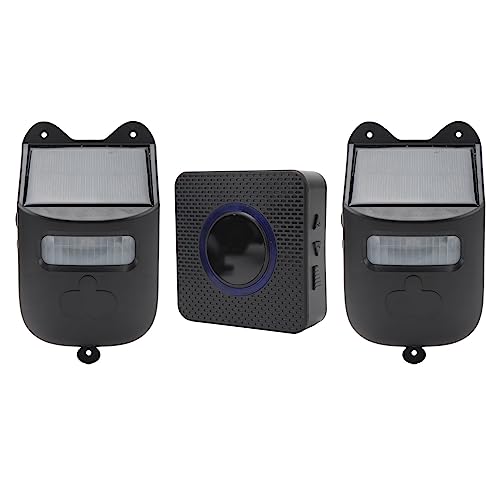 Long Range Solar Wireless Driveway Alarm Outdoor Motion Sensor Detector Beveiligingswaarschuwingssysteem met 1 ontvanger en 2 detector
