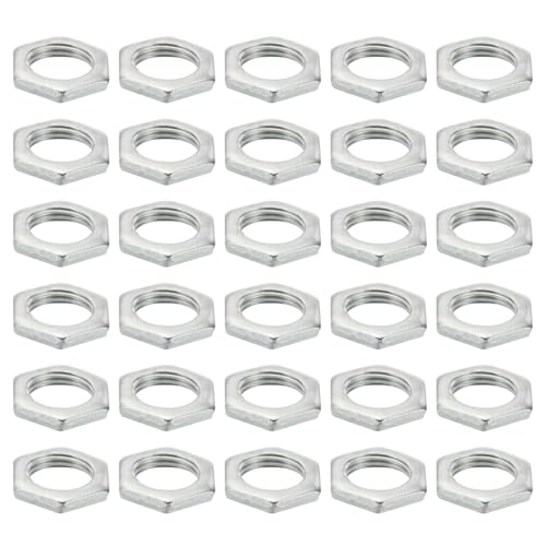 M16 x 1,5 Stalen Hex Noten 30 st Metrische draad Gegalvaniseerde Hardware Noten Schroeven Schroeven Apparaten Bevestiging voor Lampen Machines Onderhoud 4mm Hoogte