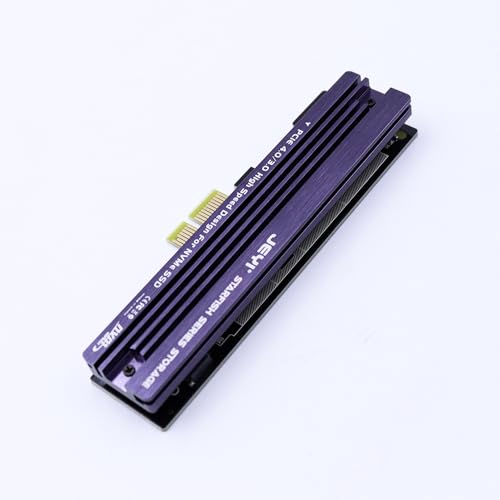CENPNK M.2 NVMe naar PCIe 4.0 X1 Adapterkaart met aluminium hitte spoelbak, M.2 SSD PCI Express NVMe Adapter uitbreiding kaart voor PCIe 4.0/3.0 X1/X4/X8/X16 en 2230 2242 2260 2280 SSD 4
