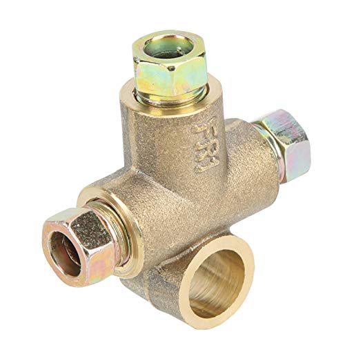 3-weg T-vorm rem tee met 3 mannelijke noten korte verbinding M10 3/16in buis 10mm 5