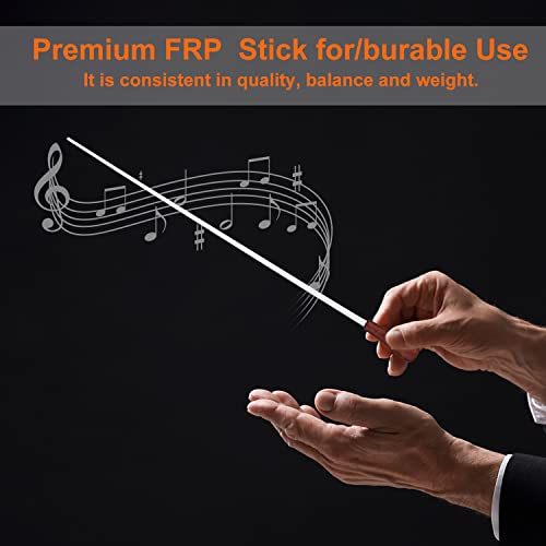 Dirigent Stick with Stick Case, 38cm Long Concert Stick Orchestra Stick Music Conducting Rod with Rosewood Handle for Orchestra Concert Band Music Performance 5