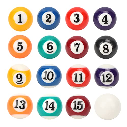 16PCS Biljart Bal Mini Biljart Bal Hars Biljart Bal Ballen Biljart Ballen Set Standaard Biljart Ballen Professionele Biljart Ballen Standaard Biljart Ballen