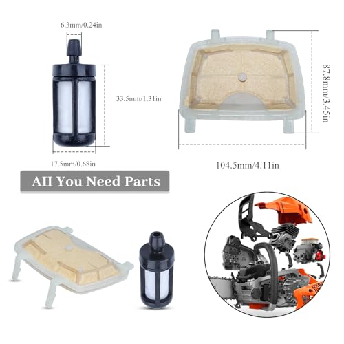 Air Filter voor STIHL Motor Saw MS171 MS181 MS211 MS 171 181 211 Kettingzaag Vervanging OEM Voor 1139 120 1602 met Benzinefilter (2PCS)