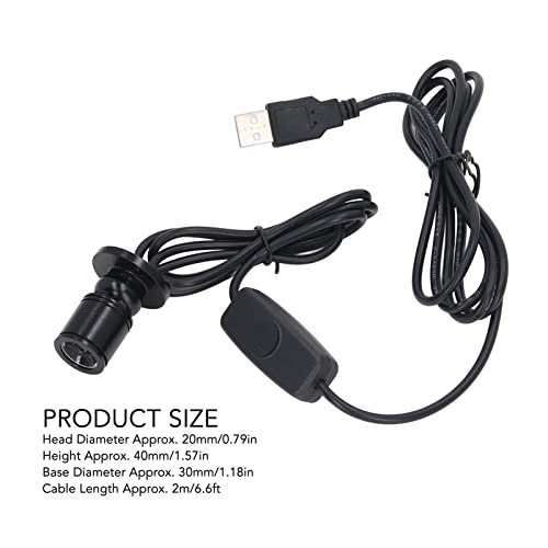 Mini spotlight 5V Spotlight sieraden Showcase Display Verlichting Fixture Mini Spot Lights Heldere USB Dimbare LED spotlight met 6,6ft camera's (Warm Wit Licht 3000K) 3