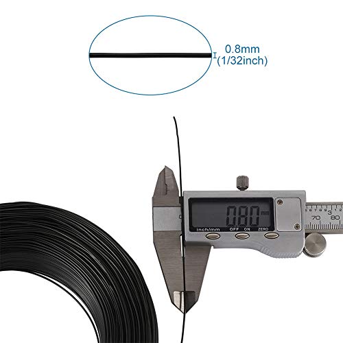 Aluminium Wire 20 Gauge Flexibele Metaal Craft Wire voor DIY handmatige kunst sieraden maken (zwart) 5