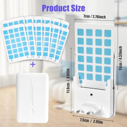 Vliegende Insect Trap Binnenvlieg Trap Mosquito Trap met 12 Stickers Wit