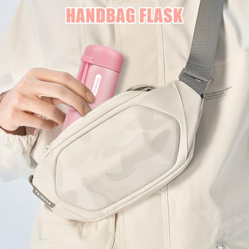150ml Mini Thermische Flask, roestvrij staal Geïsoleerde waterflessen, dubbele wand Vacuüm kleine fles, Leakproof Drinkfles met handvat voor warme en koude dranken, koffie, sap - Roze 5