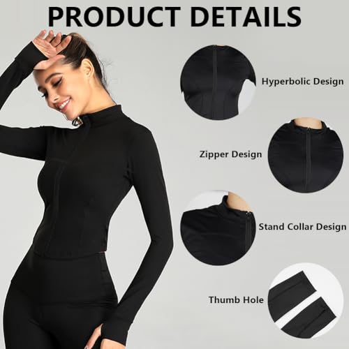 Vrouwen Running Jacket Gym Tops Sport Shirt Slim Fit ademend Activewear Fitness Training Yoga Crop Tops 5