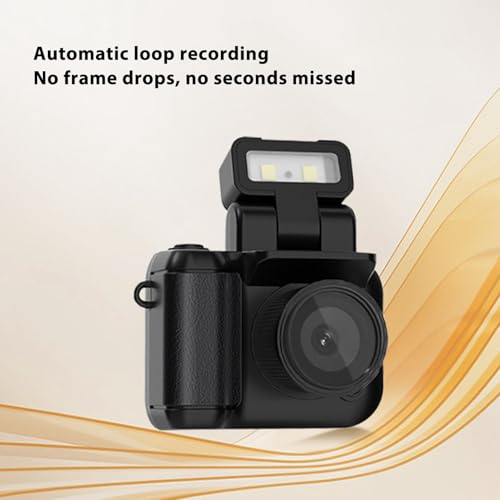 Kleine DV Camera, 1080P HD Duim Camera met 1,44 Inch Color Screen, Video Recorder met 180MAh Batterij voor Vlogs, Graduation Gifts (BLACK) 4