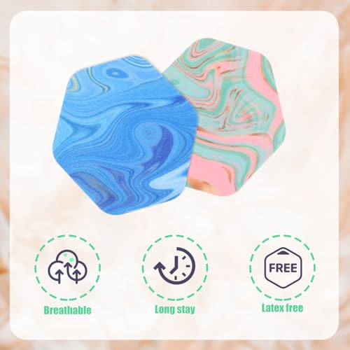 25 st Sensorhoesjes voor Libre 2 en Libre 3, Sweat en Waterproof Sensor Stickers CGM Monitor Marble Gradient lijm Patches (5 Styles) 4