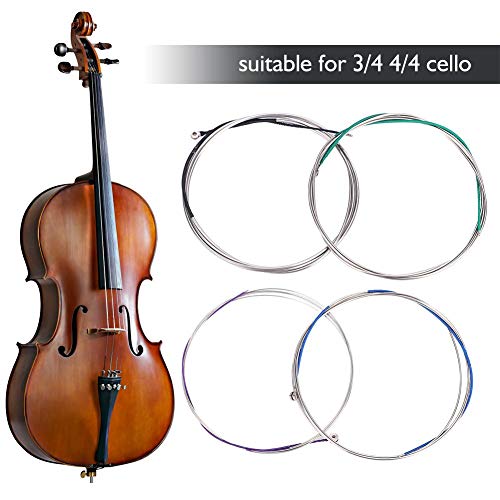 Cellostrings, metalen stringset voor 3/4 4/4 Cellostrings Vervangingsdeel Accessoire