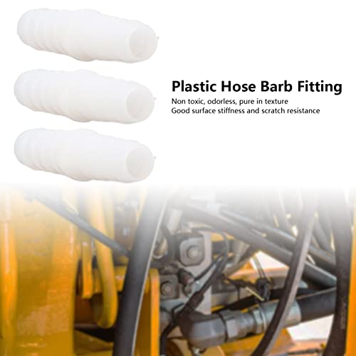 10Stuks Plastic slang Connector Fitting Straight Equal Barbed Splicer Mender Tubing Pipe Joint Union Adapter voor lucht water brandstof wit(6-6mm rechtdoor) 4