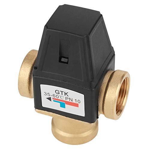 Thermostatische mengventiel, DN20 messing Thermostatische mengventiel voor warm en koud water 3 Way interne draad voor zonne-waterverwarmer, kraanventielen 3