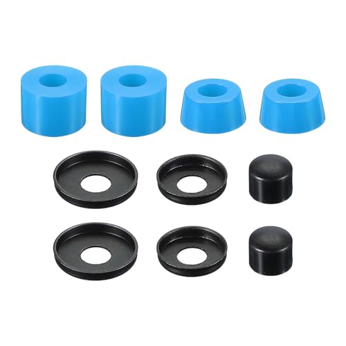 Skateboard Bushings, 90A PU Long-Board Truck Rebuild Kit Bushings Wasmachines Pivot Cups voor buiten skateboard onderdelen, blauw