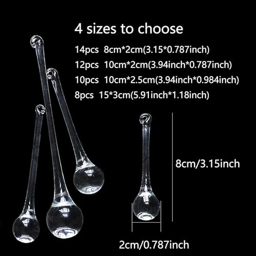 Kerstboom decoraties ijs ijsdruppels hanger glas hangen kerst decoratie (Glasijs ijs druppels 30mm)