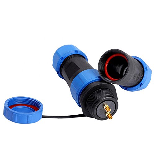 Conneteur à l'Aviation Étanche Câble, Conneteur à l'aviation Prise SP21 IP68 2/3/4/5/7/9 / 12pin (2 PIN)