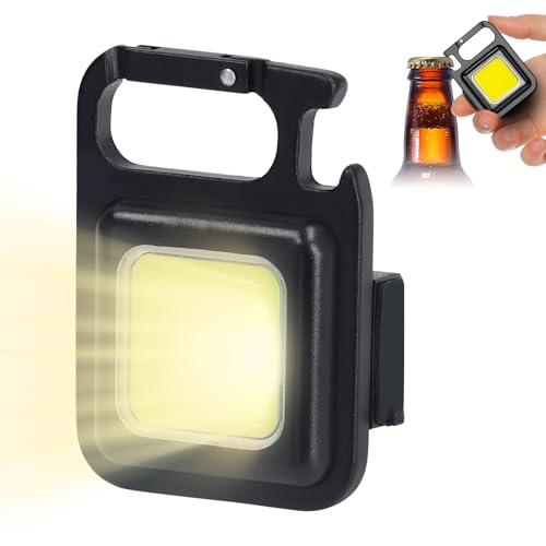 Key Chain Mini Toorts, Levensecht, Waterdicht, Draagbare zaklamp, Haak Sluiting, COB lichtbron, 500 LM, Vissen