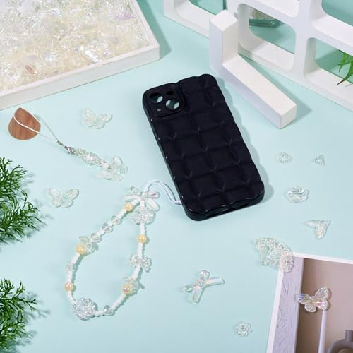 100g Diverse Acryl kralen Duidelijke Bloem Kralen Caps Bowknot Vlinder Zeemeermin staart Leaf esthetisch Ambacht Kralen Bulk voor vriendschap armband sieraden maken