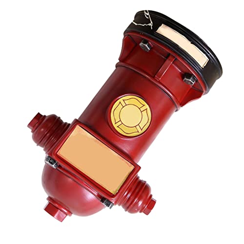 Vuurhydrant Piggy Bank, Grote capaciteit Anti-Wear Decoratieve munt opslag doos voor woonkamer (rood) 3