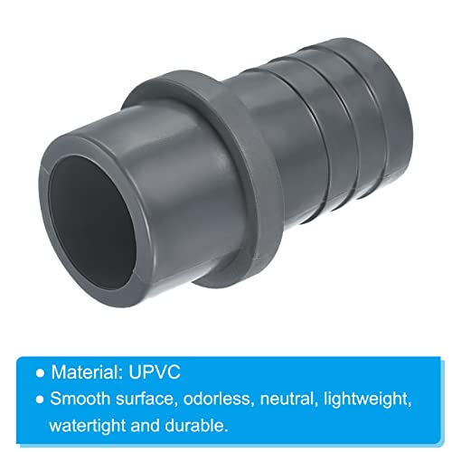UPVC Reducer Pipe Fitting 32x30mm, 2 Pack Straight Koppelaar Connector, Grey 4