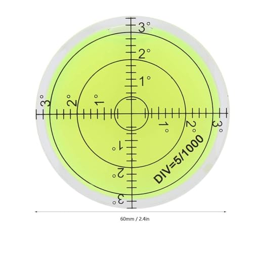 Niveau Ronde Spirit Level Bubble 60mm Diameter Meetinstrument Ronde Niveau Bubble met schaal voor Camera Platform Balans 3
