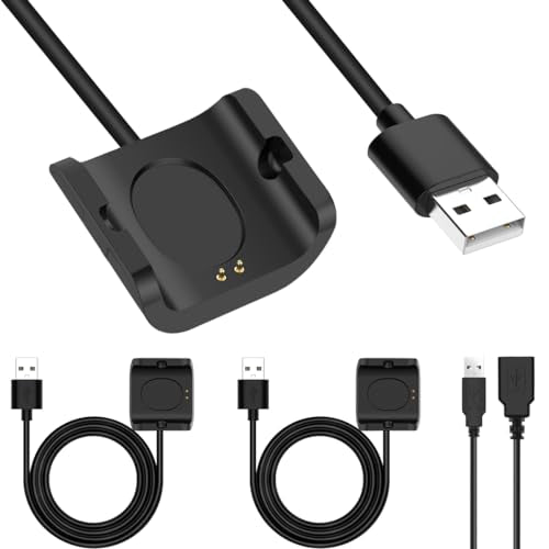 Oplader Compatibel met Xiaomi Huami Amazfit Bip S/1S/A1805/A1916 Smart Watch, USB Opladen Kabel Cradle Dock vervangingskabel 100 cm horloge accessoires