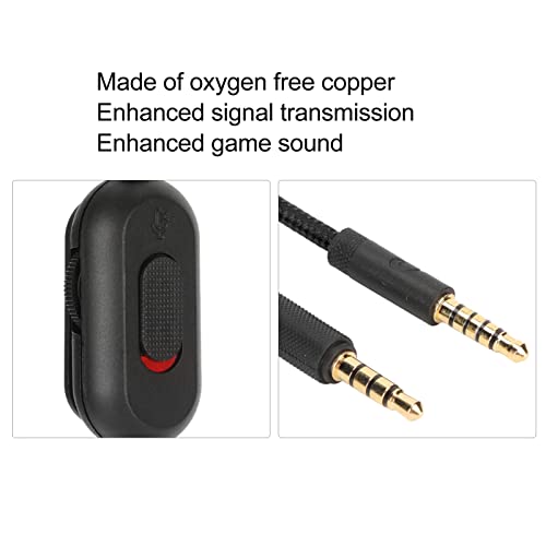 Earphone Sound Cable, Stretch Resistor Gaming Headset Kabel voor School voor G Pro voor G433(Zwart) Video & Environment 5