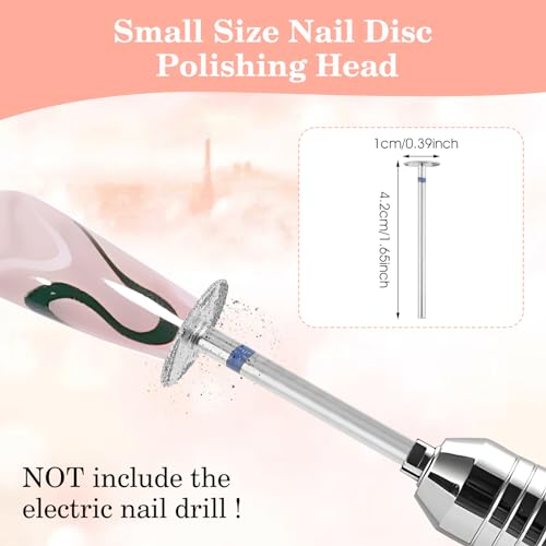 2 st Schuurschijf Nagelborstel, elektrische voetbestand Harde huid Verwijderaar Schijven Emery Carbide Callus Verwijderaar Pads Pedicure Sandpaper Vervanging Gebarsten huid Callus Removal voor 3