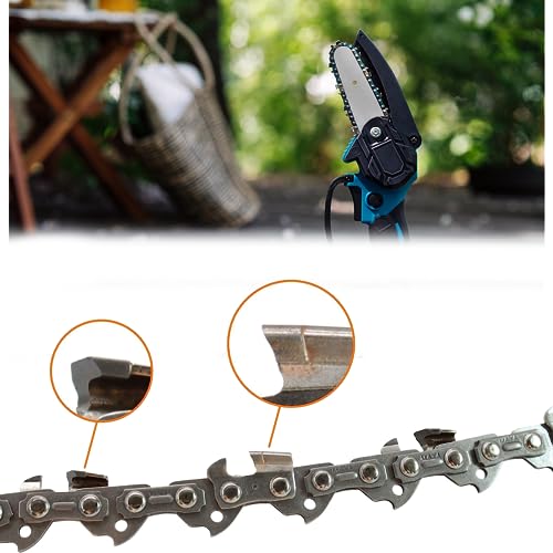 Set van 2 kettingzagen Chain Guide Lengte 20 cm 3/8 Inch 34DL 0,043 Lithium Wage Chainsaw Chain Compatibel met Dewalt DCPS620 DCPS620B DCPS620M1 20V MAX XR 5