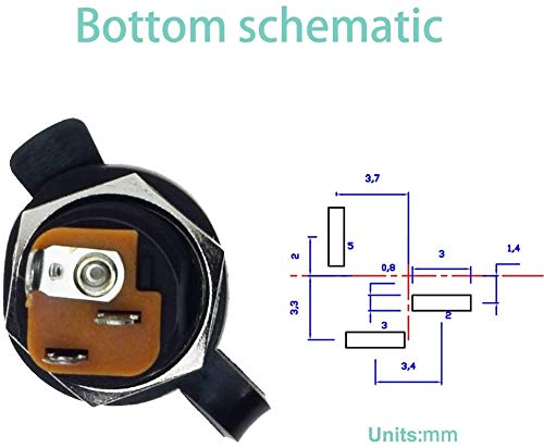 5.5MM x 2.5MM 12st Man DC Plug Solder Power Jack Adapter Connector 5.5MM x 2.5MM Vrouwelijke DC Power Jack 3Pin Panel Mount Connector+12 Pack stofdicht Plug 5