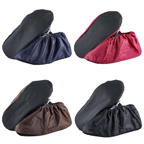 4 paar Herbruikbare Overschoenen, Non-Slip Wasbare Overschoenen, Gast Overschoenen, Waterdichte Overschoenen, Elasticiteit, Gemak, Stofdichte Overschoenen voor binnen en buiten, Multicolour