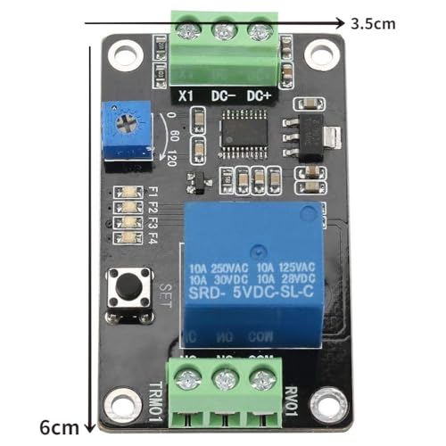 5V/12V/24V Vertraging Timer Relais Self-locking Delay On Off Timer Switch Super 555 Timer DC(DC5V)