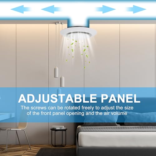 Duct Cover,Cache VMC Plafond Conduit 70,Vmc 100 Plafond Diffuser Uitlaatvoorziening Ventilatie van de luchtventilatie van de luchtventilatie van de ventilatieslang 75mm(75mm) 4