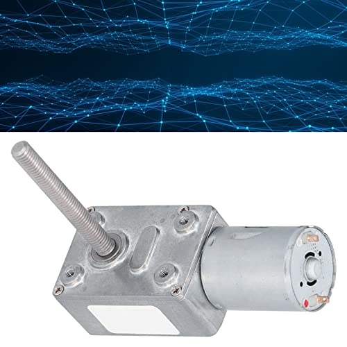 Versnellingsmotor, M6 zelfremmende wormmotor, snelheidsreductiemotor met 50Mm schacht JGY-370, tandwielmotor, versnellingsbakmotor (DC12V 10RPM) 3