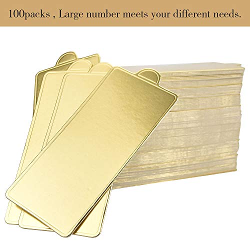 Mini Cake Board, 100 Packs Mous Cake Drum Karton, Gold Food Grad Dessert Displays Tray, Cake Base Paper Plates Dessert Board Base, Cake Pastry Decoratieve voor bruiloft, Verjaardag 4