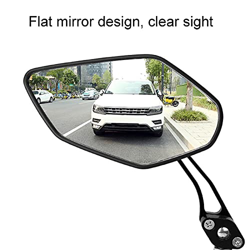 1 paar fietsspiegels voor stuur, 22-32 mm, mountainbike-achteruitkijkspiegels, HD, verstelbaar, draaibare glazen spiegel voor racefiets 4