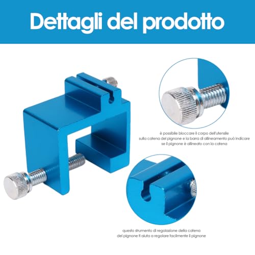 Universal Sprocket Chain Aanpassend Hulpmiddel, Nauwkeurige Rust weerstand Ketting Uitlijning Hulpmiddel voor Motorfiets ATV 3