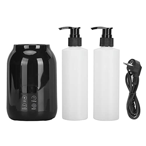 Massageolieverwarming, verwarming voor etherische olie, led-display, temperatuurregeling, flessenwarmer voor afonderlijke massageolie, 110-240 V, EU-stekker