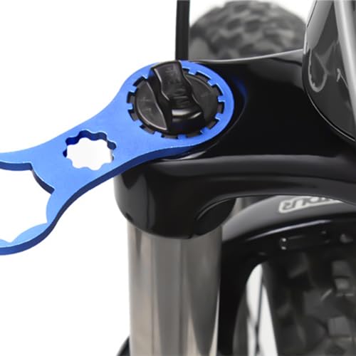 2Scs Mountain Bike Vork Schouder Cap sleutel Compatibel met Suntop Xcm/Xcr/Xct/Rst - rood + Blauw 5