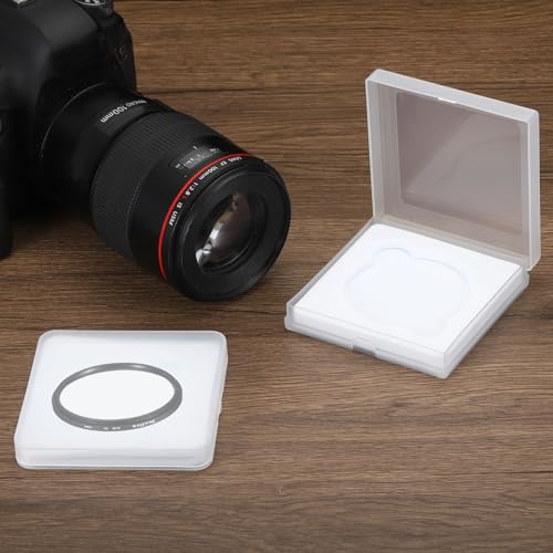 82mm Lens Filter Case, 1st Camera Filter Case Portable Lens Filter Box Waterbestendig Stofdicht Kunststof voor Fotografie Filter Opslag 5