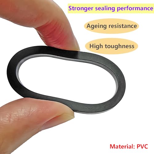 Verpakking van 4 zegels, rubberen ringen voor overloopslangen en overloopslangen (ASIN B07CXL7HDN, B09YHLCSVS), OD 38mm, ID 30mm 3
