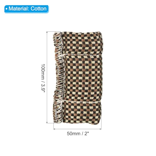 Biljartkeu Cleaner, 2 stuks Poolkeu Shank Cleaner Kleding Snooker Shank Polisher Schoonmaak Tool Handdoekdoekdoek voor Biljartkeu Schoonmaak, Bruin