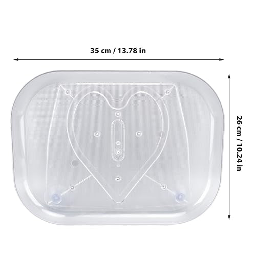 Draaitafel Top voor Koelkast, Koelkast Swivel Organizer, Transparant Rechthoekig Lazy Susan Spice Rack Countertop Spice Storage Plate voor huishoudelijke keuken(S)