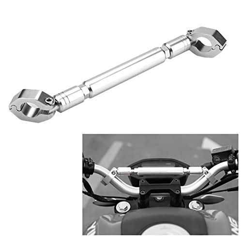 Motorrad-Balance-Stange, universeel, 22 mm, Aluminiumlegierung, Querstange für Lenker, verstärktes Zubehör, silberfarben 5