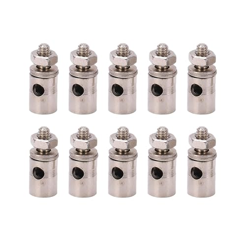 10Pcs RC Roestvrij stalen duwstang connector, RC vliegtuig duwstang stoppen Voor 1,8 mm/1.9mm/2mm 10/mm Staaldraad