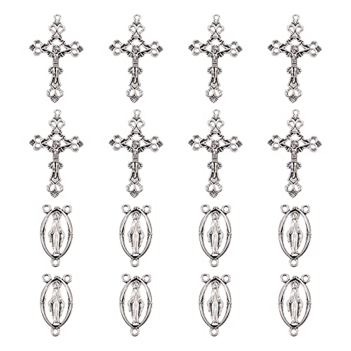 Tibetaanse rozekrans kruis bedels voor rozekrans ketting sieraden maken