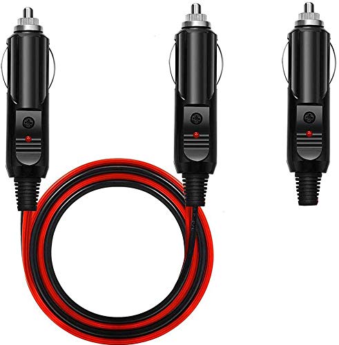 Sigarettenaansteker, Sigarettenaansteker Kabel, 12-24 V 15 A Sigarettenaansteker Kabel 1,5 m/voor Auto-inverters, Luchtpomp, Elektrische Beker