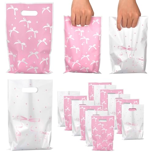 100 st. Roze Bowknot Party Cadeautassen, leuke roze favorieten Cadeautassen leuke verjaardag decoraties Zoete bruiloft decoraties voor kinderen meisjes en vrouwen