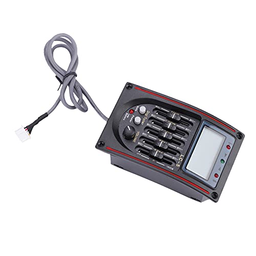 5 Band Akoestische Gitaar Preamp EQ LC-5 Equalizer Tuner Versterker Piezo Pickup LCD